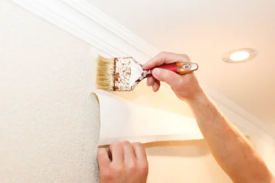 Pose de papier peint à Ochtezeele — revêtements muraux et toiles de verre